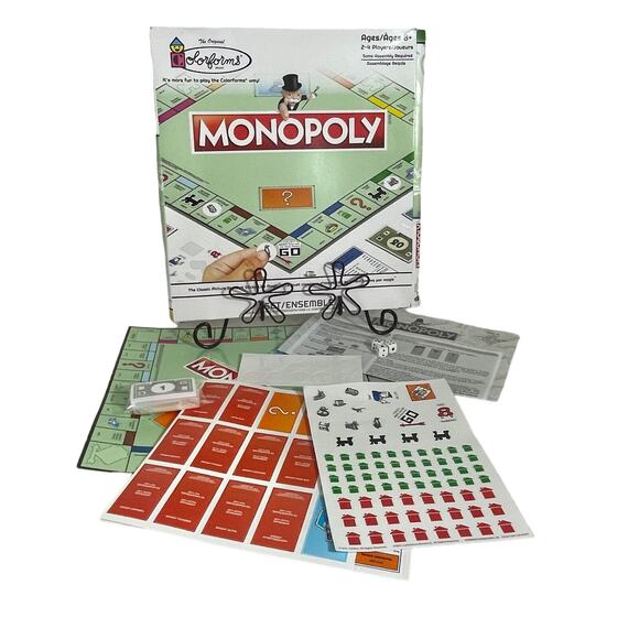 Colorforms Classic Games Lot of 4 Battleship Monopoly Candy Land Chutes &Ladders - Picture 3 of 11